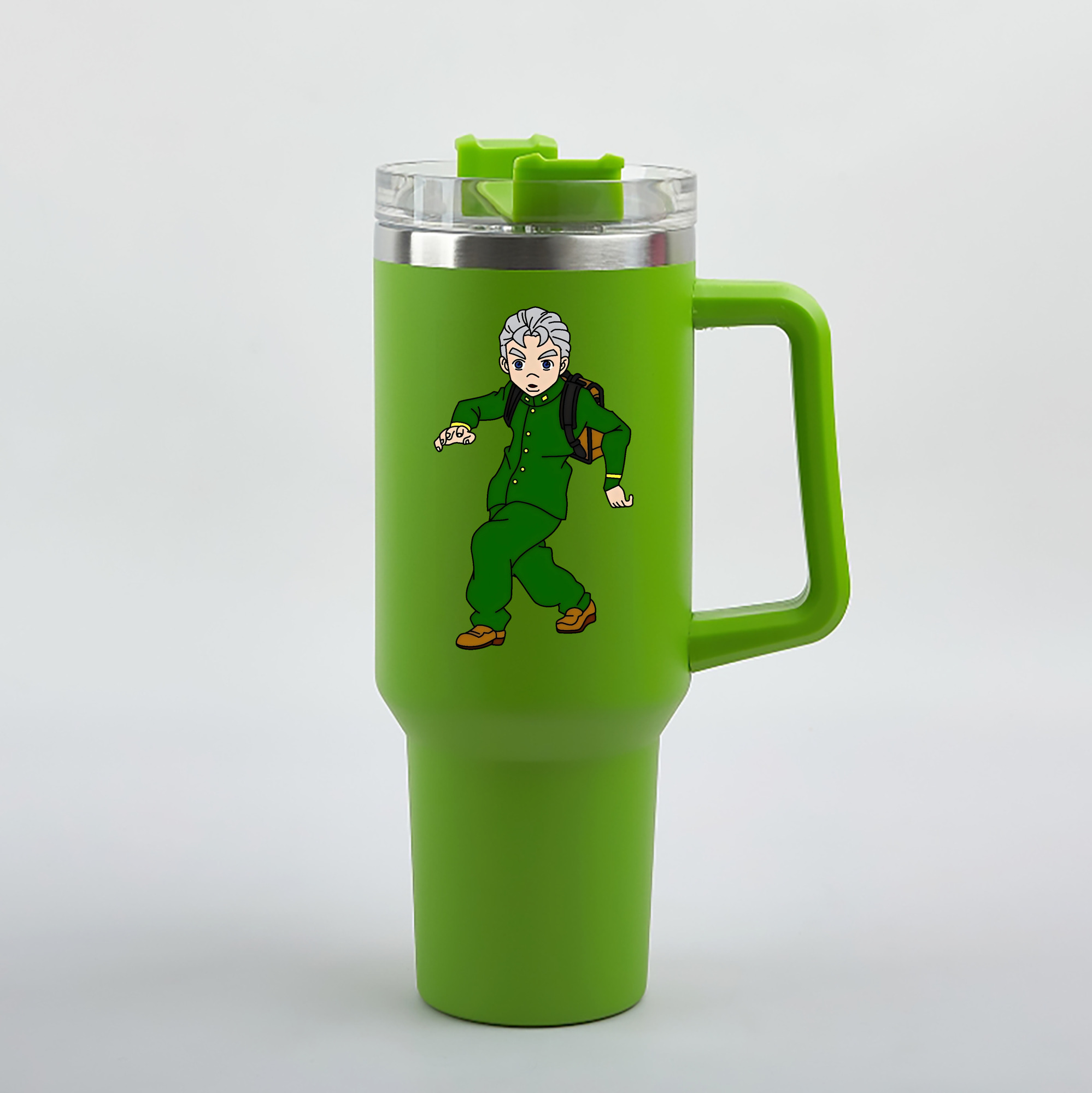 （画像用） ジョジョの奇妙な冒険 広瀨康一 JoJo's Bizarre Adventure Hirose Koichi 1200mL車用タンブラー（カラープリント）
